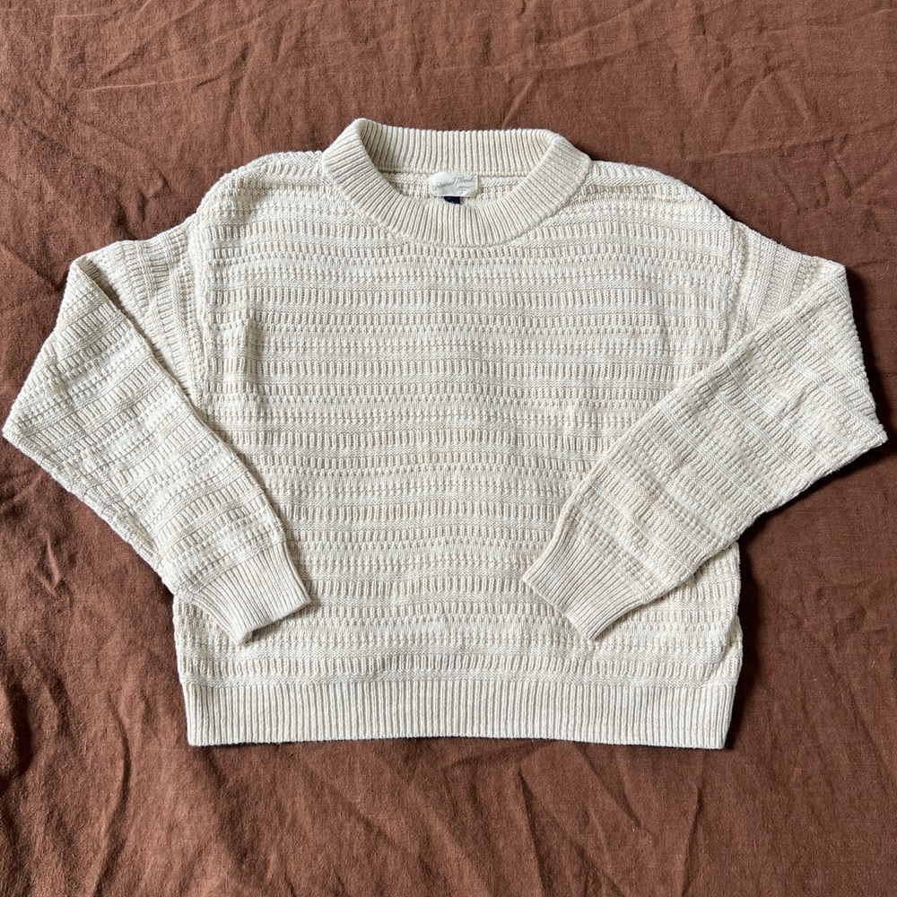 Universal Thread Textured Cream Sweater
